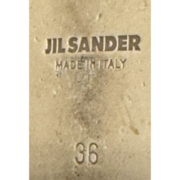 $1160 JIL SANDER Womens 36 US 6 Leather Woven Calfskin Gladiator Sandals Blush - Picture 9 of 10